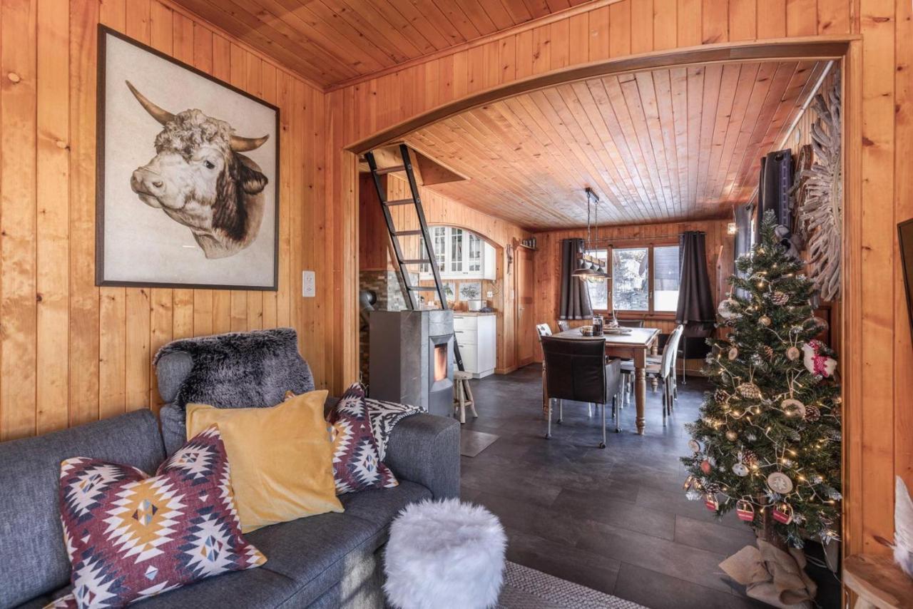 Chalet Noisette Authentic Swiss Chalet Perfect For Families La Tzoumaz Εξωτερικό φωτογραφία