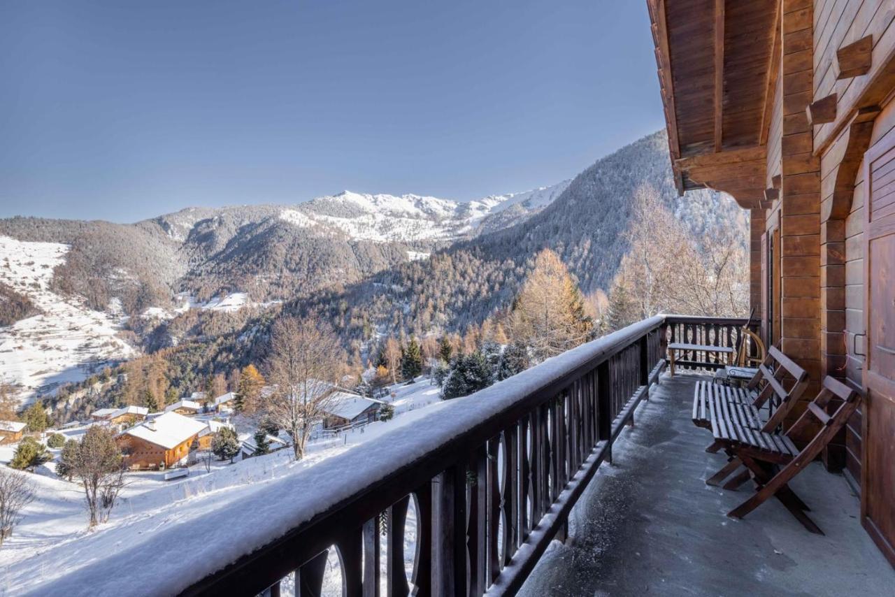 Chalet Noisette Authentic Swiss Chalet Perfect For Families La Tzoumaz Εξωτερικό φωτογραφία
